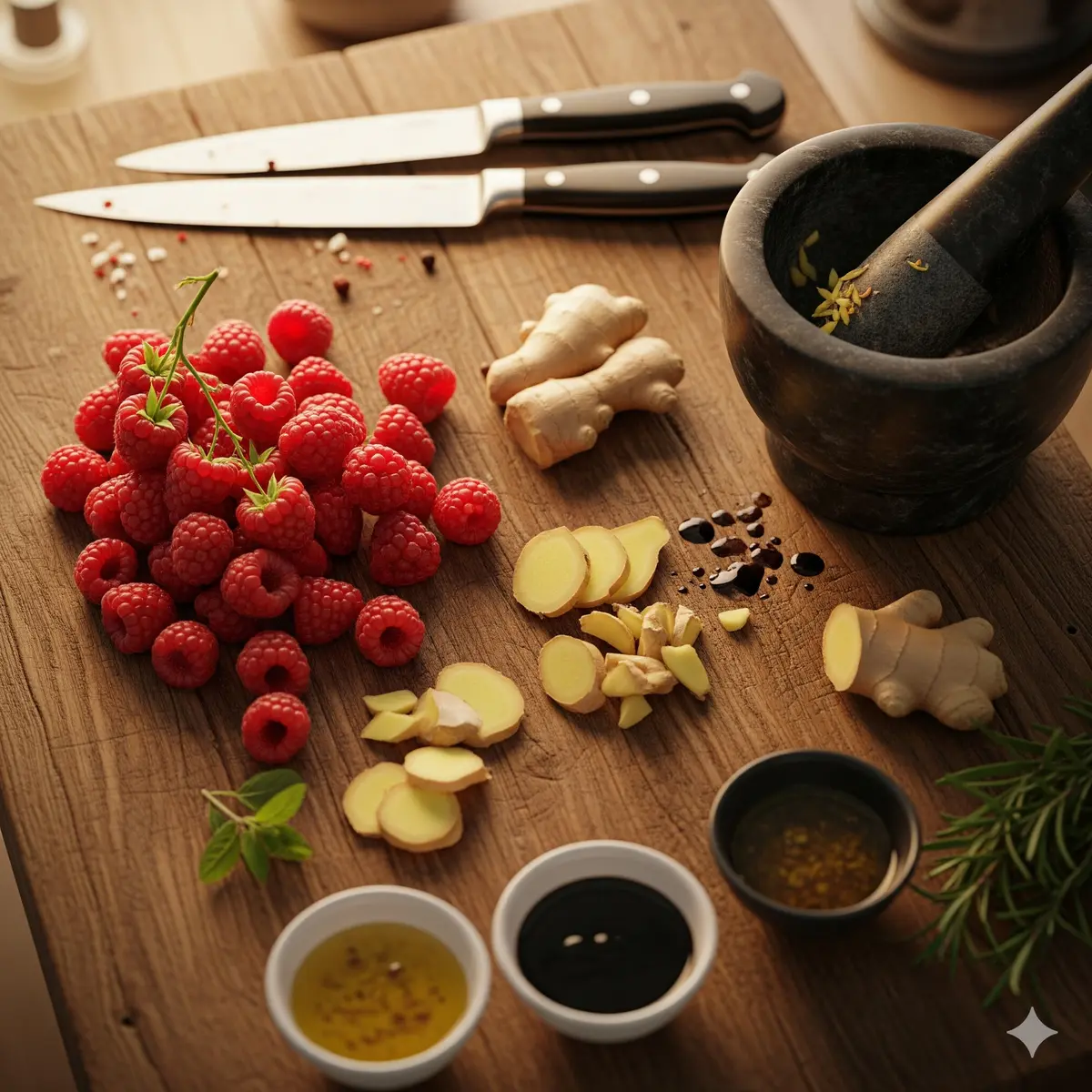 Raspberries and Ginger